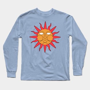 Summerisle 73 Nuada wicker man inspired Sun Face  football shirt style back print Long Sleeve T-Shirt